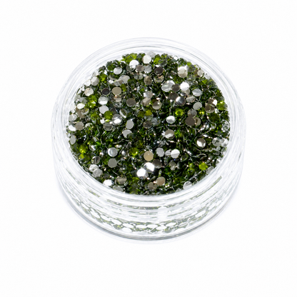 Olive Green- Silverback Rhinestones