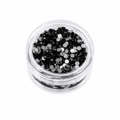 Glass Rhinestones - Jet Black