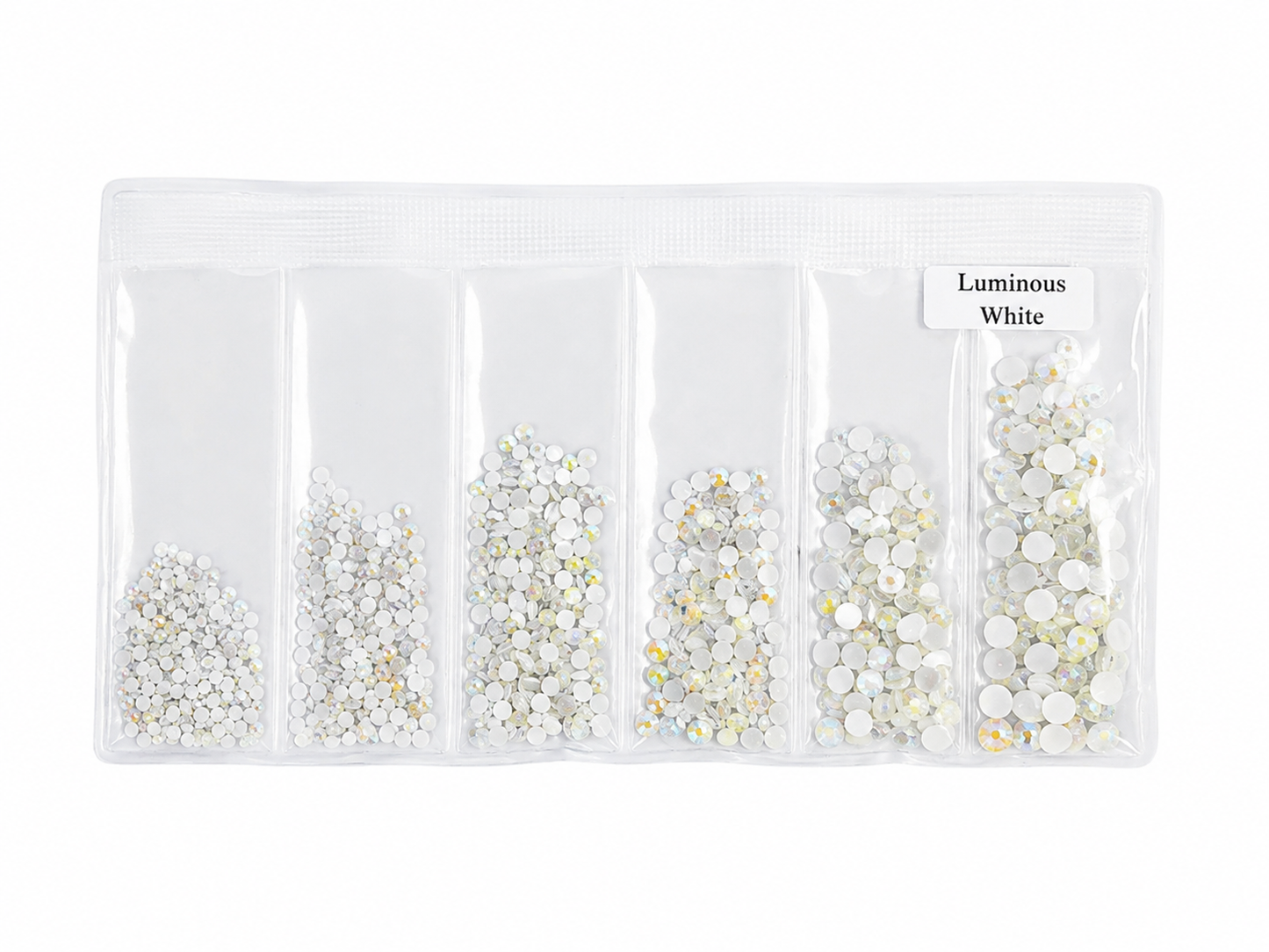 Glass Rhinestones - GLOW IN THE DARK - Luminous White