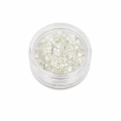 Glass Rhinestones - GLOW IN THE DARK - Luminous White