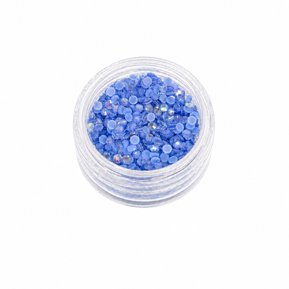 Glass Rhinestones - GLOW IN THE DARK - Neon Lt Sapphire AB