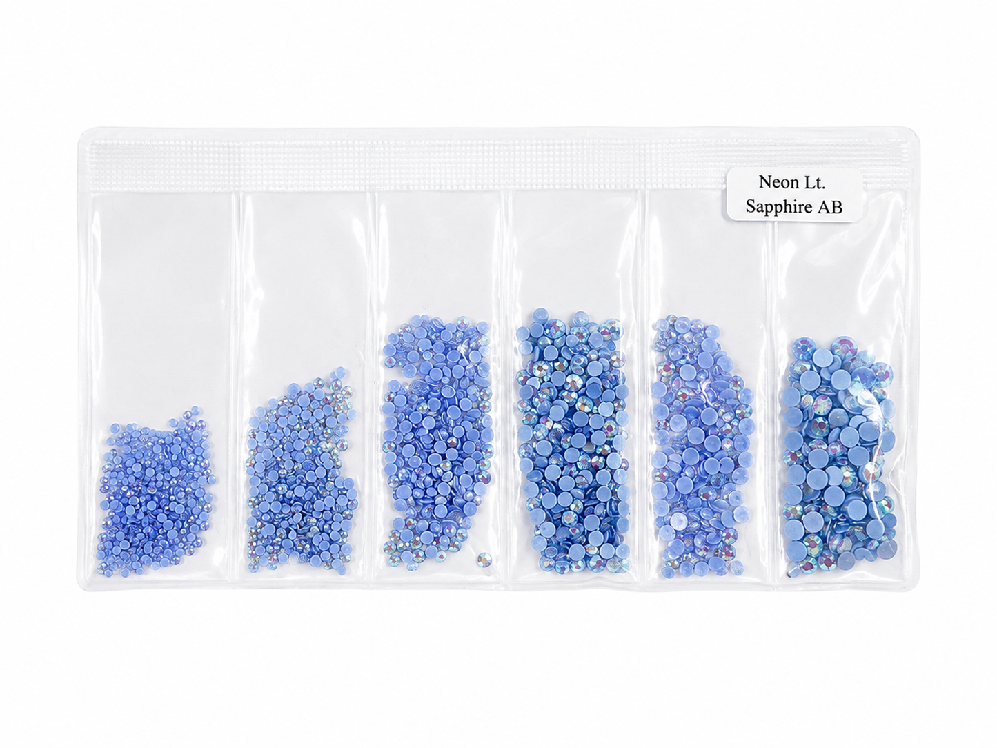 Glass Rhinestones - GLOW IN THE DARK - Neon Lt Sapphire AB