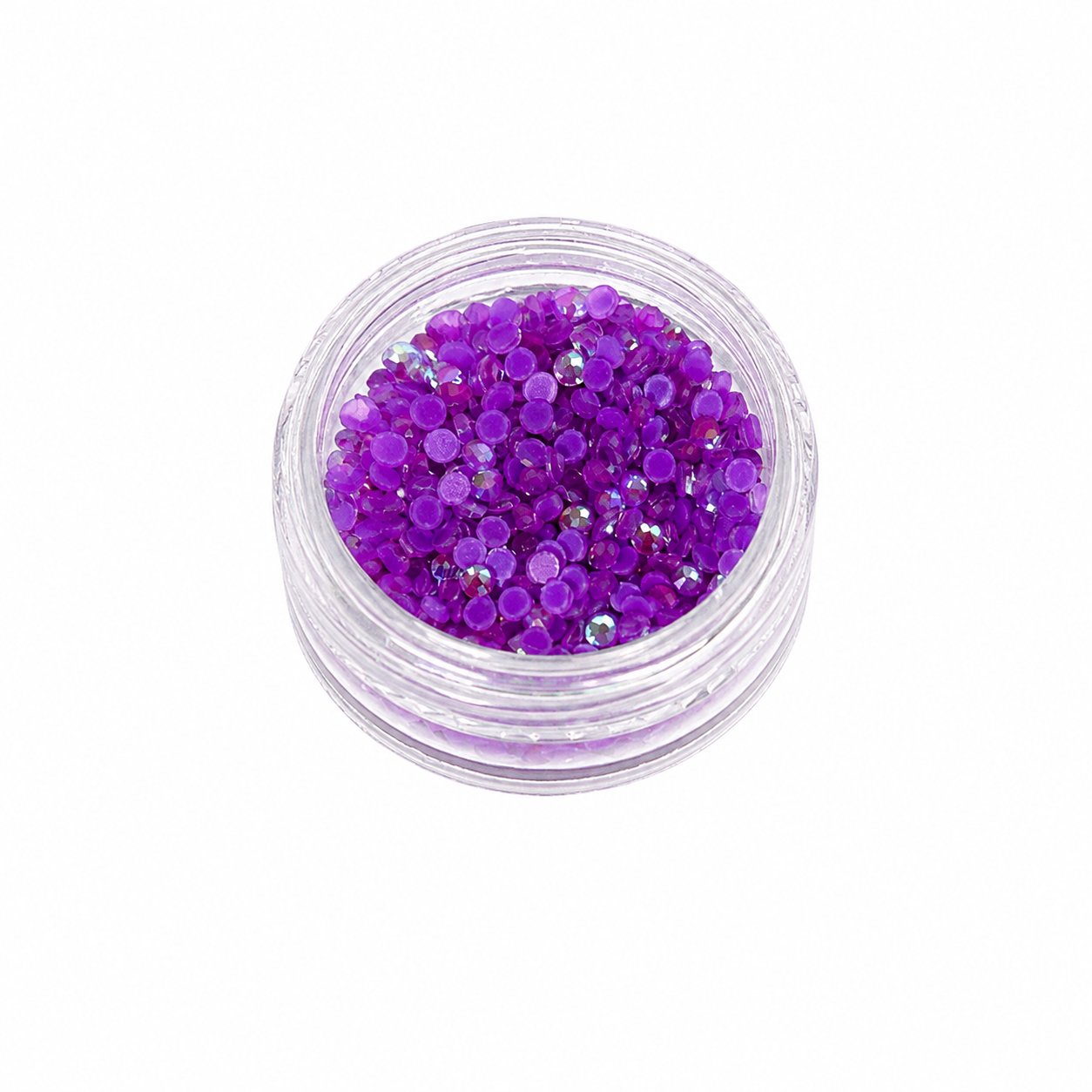 Glass Rhinestones - GLOW IN THE DARK - Neon Purple AB