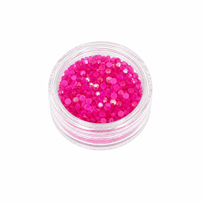 Glass Rhinestones - GLOW IN THE DARK - Neon Rose AB