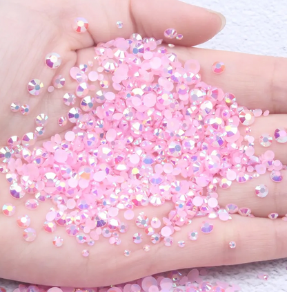 Baby Pink - AB Jelly Rhinestones