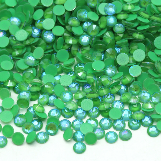 Glass Rhinestones - GLOW IN THE DARK - Luminous Green