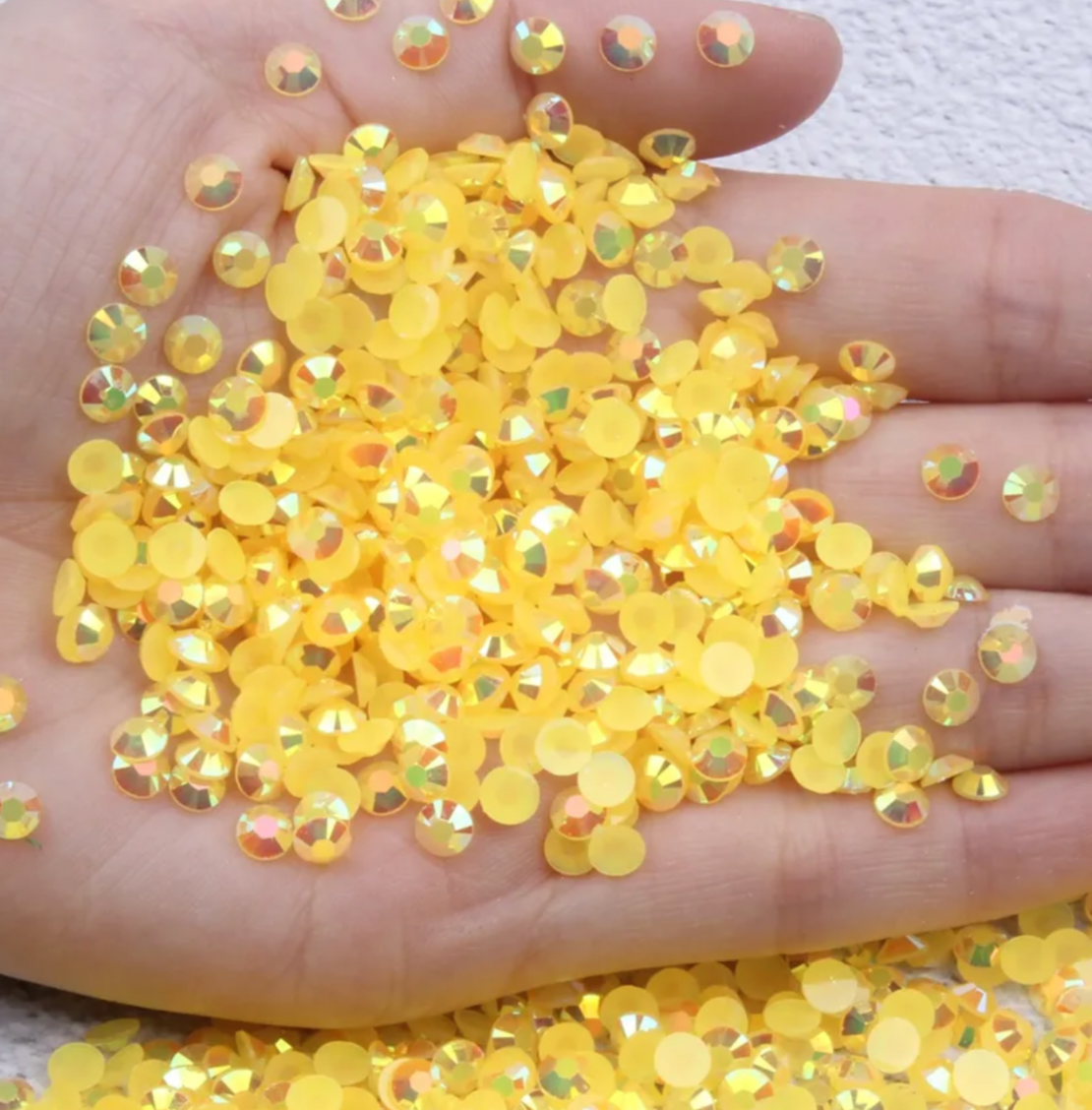 Sunflower Yellow - AB Jelly Rhinestones