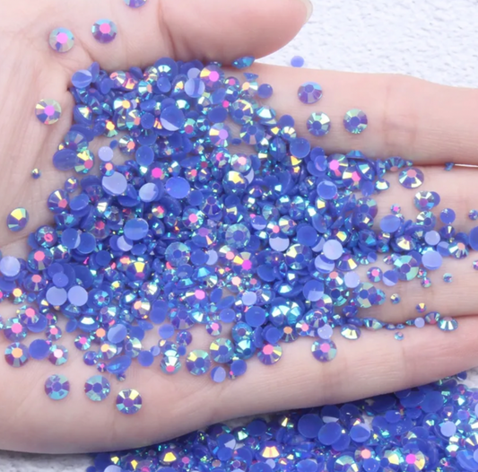 Blue - AB Jelly Rhinestones