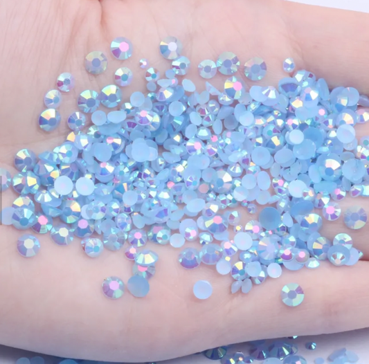 Sky Blue - AB Jelly Rhinestones