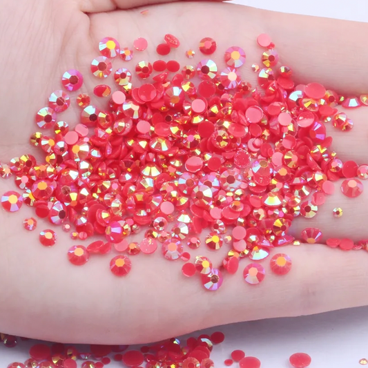 Red - AB Jelly Rhinestones