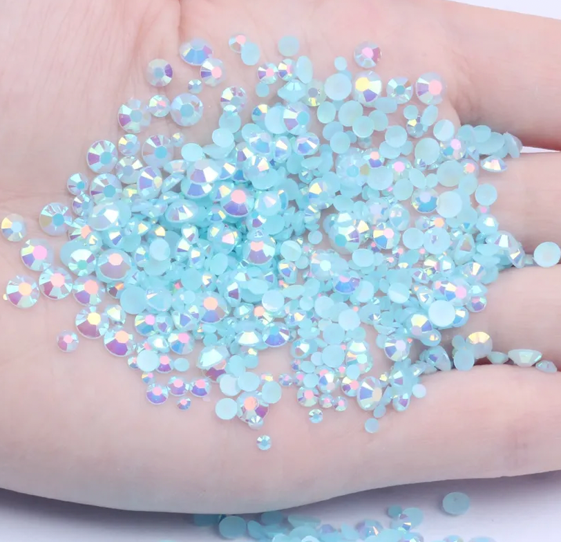 Baby Blue - AB Jelly Rhinestones