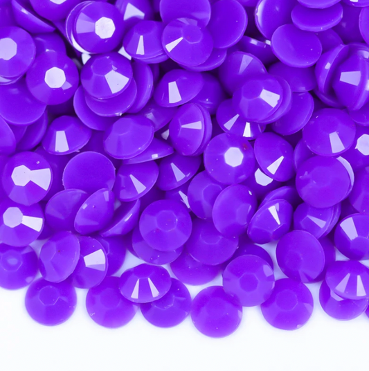 Solid Purple Rhinestones