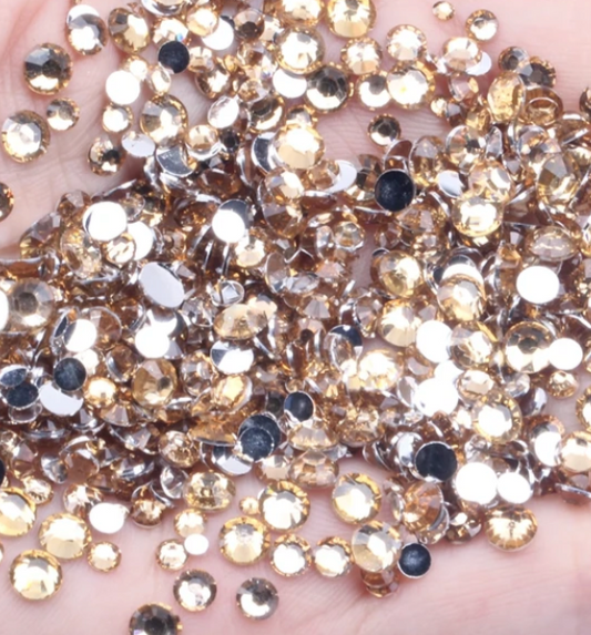 Topaz- Clear Silverback Rhinestones