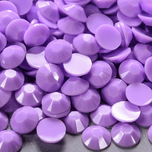 Solid Lilac Rhinestones