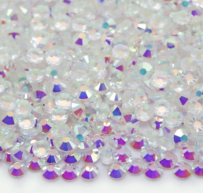 Glass Rhinestones - Transparent AB (First Frost)