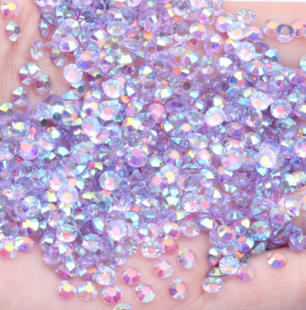 Transparent Lavender  AB Rhinestones