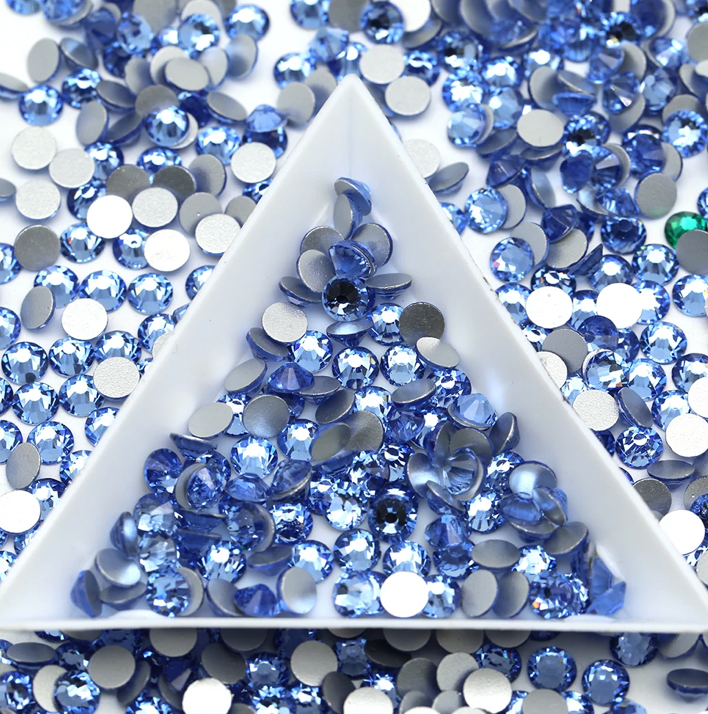 Glass Rhinestones - Sky Blue