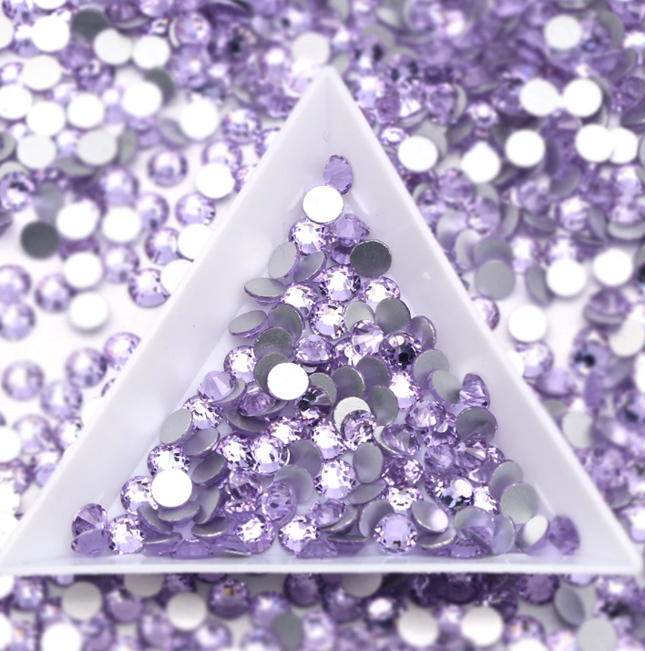 Glass Rhinestones - Lavender Mist