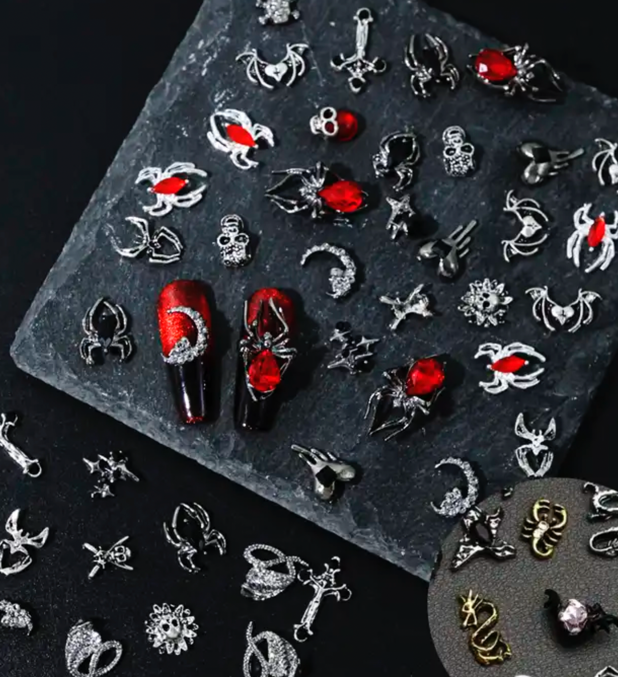 Gothic/Punk Charm Mix (50 Pieces)