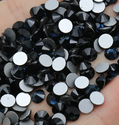 Glass Rhinestones - Montana Blue