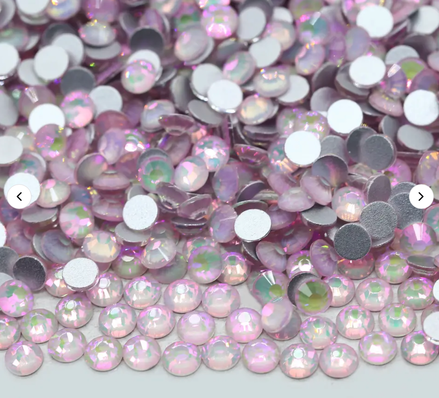 Glass Rhinestones - Shimmer Opal - Pink