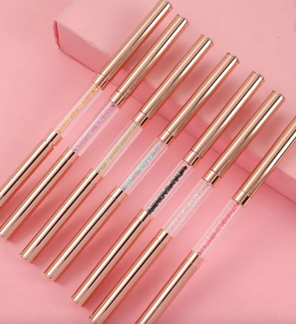 Rose Gold Double Headed Rhinestone Pen