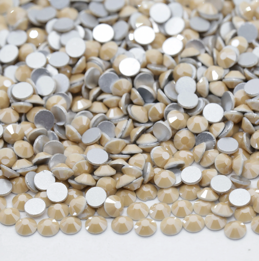 Glass Rhinestones - Alabaster Khaki