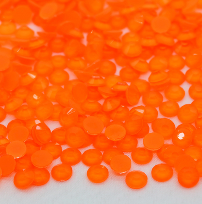 Glass Rhinestones - Neon Orange