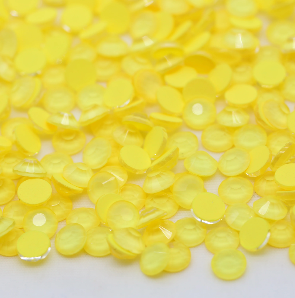 Glass Rhinestones - Neon Yellow