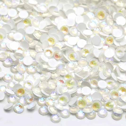 Glass Rhinestones - GLOW IN THE DARK - Luminous White