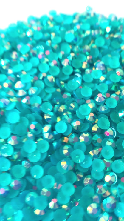 Aqua - AB Jelly Rhinestones