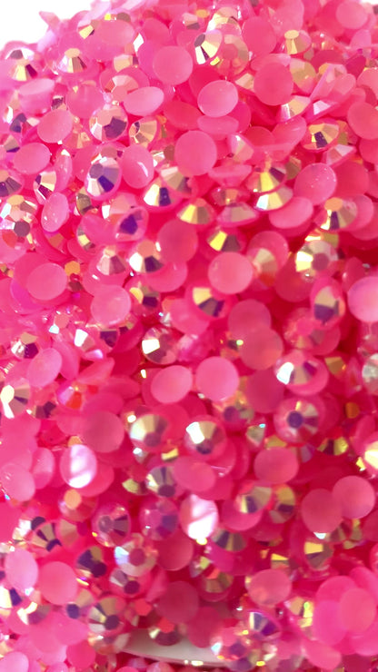 Pink - AB Jelly Rhinestones